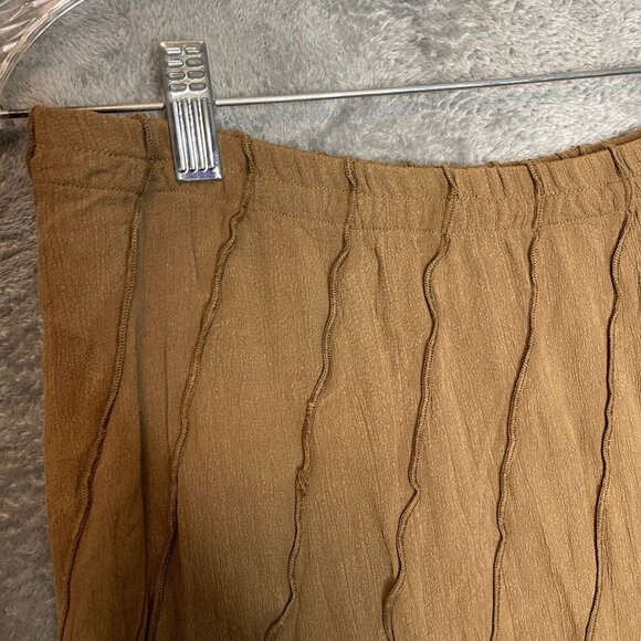 Coldwater Creek Women Ruffle Flounce Goblincore Lagenlook Pull On Maxi Skirt PS - Picture 3 of 8